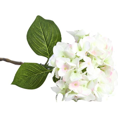 Bouquet D'Hortensias Artificiels - Fleurs En Soie Réalistes - Décoration Mariage Et Maison - Lot De 1 (1/2)