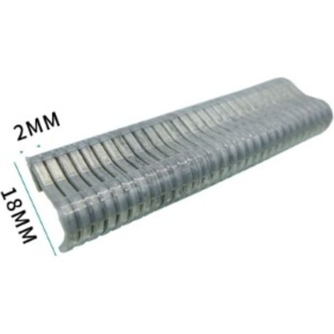 Graffette in acciaio zincato per rete metallica, compatibili con reti metalliche da 5-11 mm, ideali per fissare gabbie e recinzioni, 600 pezzi, confezione blister.