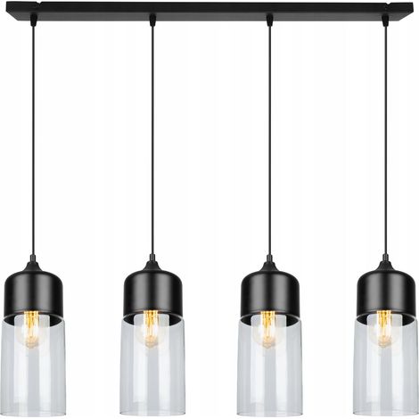 LAMPADAIRE SUSPENDU, PLAFONNIER EN VERRE, ABAT-JOUR LED (1/5)