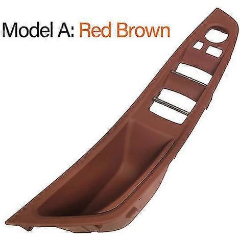 Ensemble de poignées de porte intérieures beige et noir pour BMW Série 5 F10 F11 520i 523i 525i 528i 530i (conduite à gauche) - Poignées de porte intérieures - Rouge-brun (1/5)