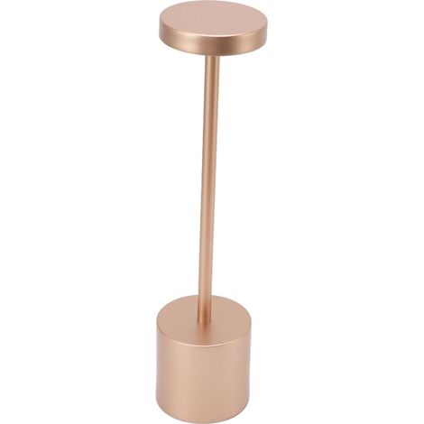 Nordische LED-Touch-Schreibtischlampe mit 3 Helligkeitsstufen, dekorative Tischleuchte für Hotels und Restaurants, roségoldene Farbe (1/5)