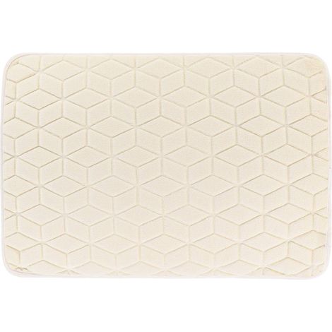 Teppich mit geometrischem muster aus mikrofaser, 40 x 60 cm – elfenbein - Tendance (1/4)