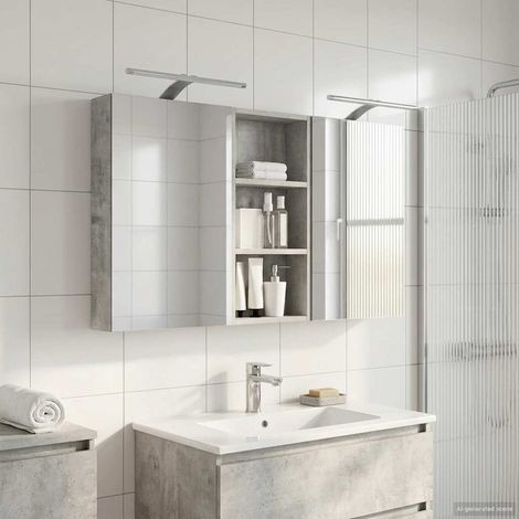 vidaXL Ensemble de Meubles de Salle de Bain 3 pc 110 x 10,5 x 60,5 cm (1/5)