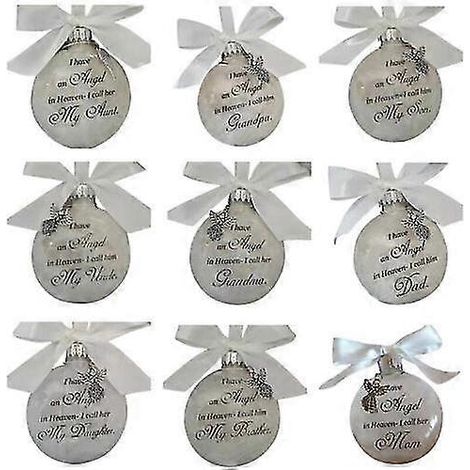 Boule de Noël en plumes transparentes (25 modèles au choix), décoration ange, cadeau de Noël (1/5)