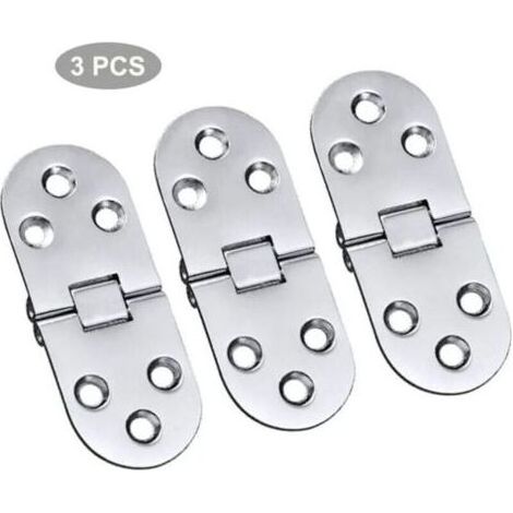 3 PCS Alliage Charnires De Table Acier Inoxydable Charnires Porte Pliant Rabat Charnires Table Charnires Pliante Charnieres Alliage Flip Charnires Pour Tiroir Table Bureau Machine Coudre Arge (1/5)
