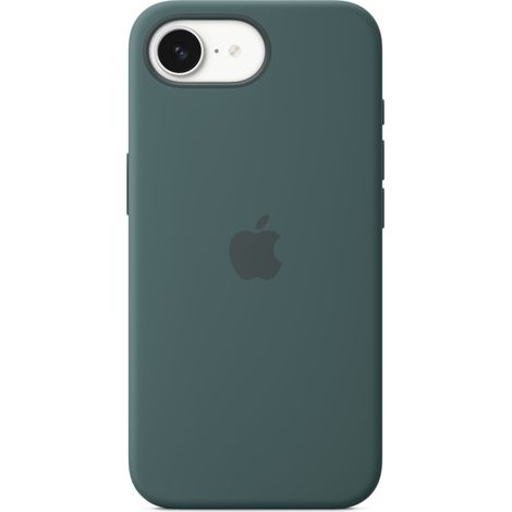 Apple Custodia in silicone per iPhone 16e - Verde lago (1/4)