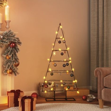 vidaXL Weihnachtsbaum Metall Schwarz 125 cm (1/5)