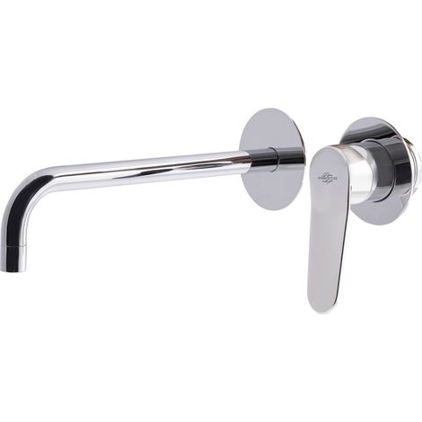 Presto Dalma 7205400 Grifo lavabo monomando mezclador mural empotrable sin placa cromo (1/2)