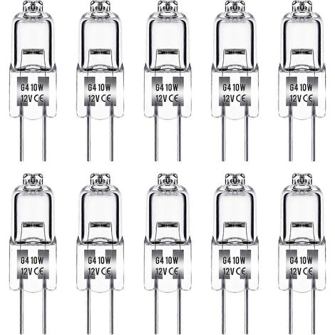 Ampoules halogènes pour four PCS G4 10W 12V compatibles avec les fours muraux et électriques Dacor. Remplace les références : 86573, 8-6573, DE81-05142A et 86364. (1/5)