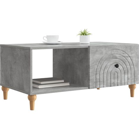 Maison Exclusive - Tavolino da salotto Grigio Cemento 90 x 50 x 40 cm