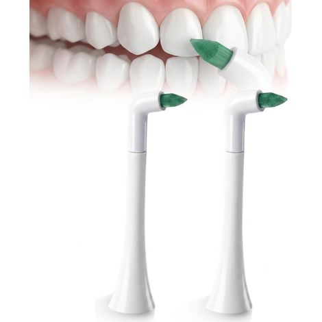 Lot de 2 Têtes de Brosse à Dents Interdentaire pour Nettoyage Profond des Appareils Dentaires et Espaces Difficiles (1/5)