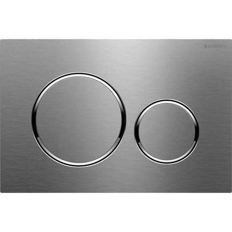 Geberit placca di comando Sigma 20 doppio tasto acciaio inox satinato (1/2)