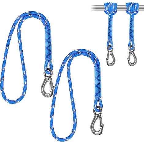 Corde Balancoire Exterieur, 2 Pièces Suspendues 50cm avec Mousquetons, Sangle Balancoire Arbre Jusqu'à 200kg, Sangle Hamac Robuste, Corde de Hamac pour Jardin Campingz, pour Balançoire Yoga Hamac (1/5)