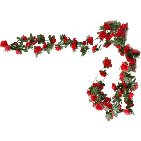 Guirlande Fleur Artificielle - 3 Pièces - Pour Arche De Mariage Décoration Intérieure Extérieure - Sans Entretien (1/5)