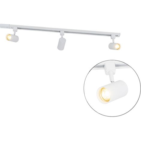Smart Track Lighting System White 1-Phase 3-Light Incl. Wifi GU10 - Iconic Jeana (1/4)