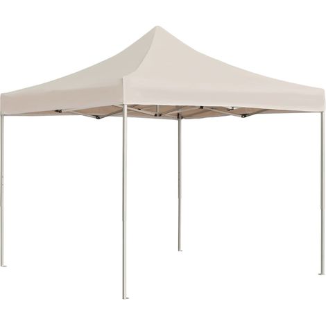 Profi-Partyzelt Faltbar Aluminium 2x2 m Creme