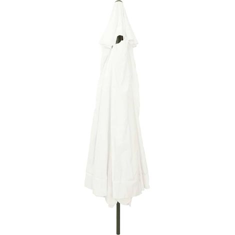 Parasol de jardin,Parasol d'extérieur Blanc et Noir 395 x 395 x 245 cm CFW54577 (1/5)