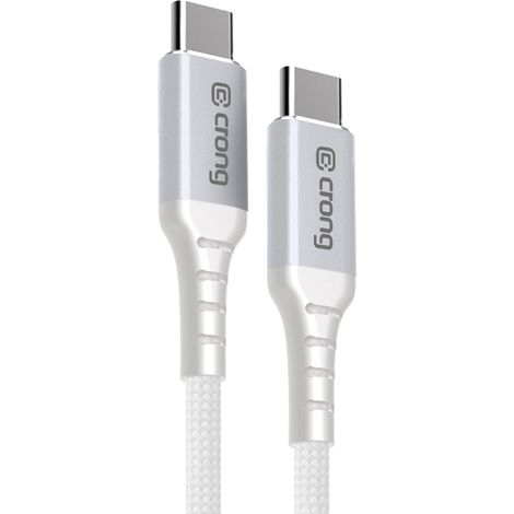Crong Armor Link - 60W PD 3A USB-C zu USB-C Kabel 150cm (Weiß) (1/5)