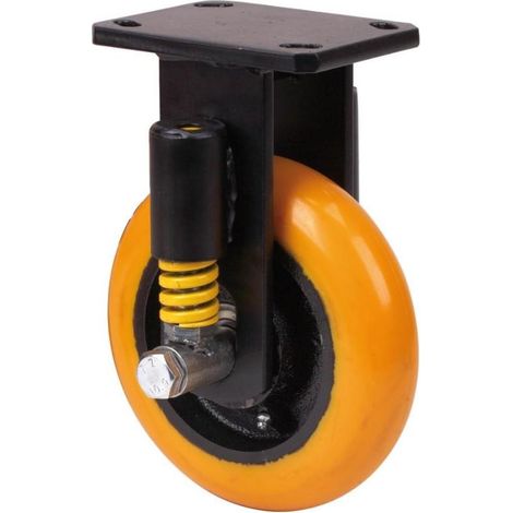 rueda fija  17hlse150-huab suspension poliur.naranja eje bolas balona (1/2)
