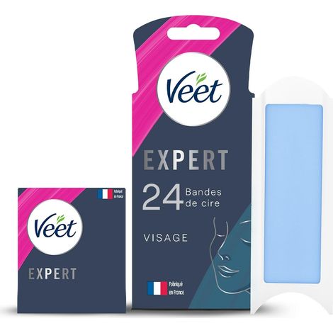 24 Bandes de Cire Froide Visage - Peaux Sensibles - Finition Parfaite - Epilation Longue Durée (1/5)