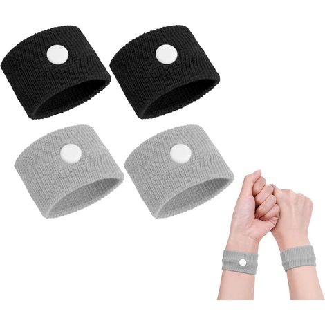Bracelets Anti-nausées Pour Le Mal De Mer, 2 Paires Bracelet Anti Nausée, Bande De Poignet De Soulagement De Nausée Pour Les Enfants, Les Adultes, Les Vacances Et Les Voyages (1/5)