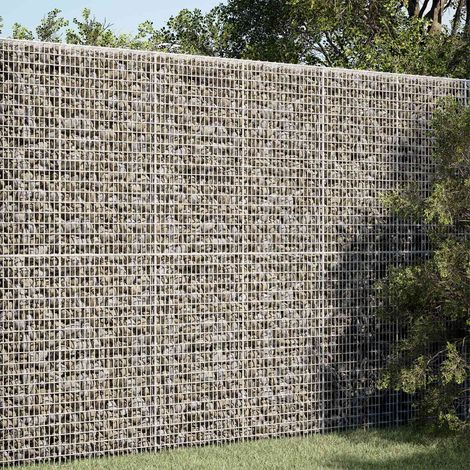 vidaXL Gabione con Filo da 3,5 mm e Rete da 5x2,5 cm 100x50x200 cm (1/5)