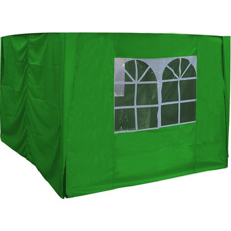 2.5x2.5m Side Panels for Pop-up Gazebo Marquee Canopy Outdoor Garden Tent Green (1/2)