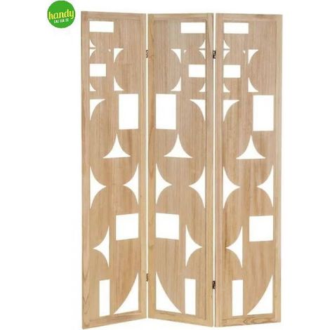 Paravento Paulonia Casa Seleccion 3 pannelli MDF 120 x 2 x 170 cm