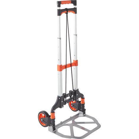 Pack and Move - Diable pliable en aluminium - 28 x 39 x 100 cm - 60 KG max - Pour déménagement et transport (1/5)
