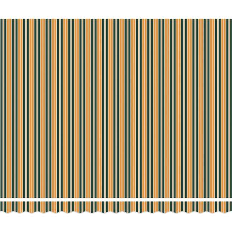 Maison Exclusive - Tenda Retrattile Verde e Giallo 400 × 300 cm Tessuto e Metallo