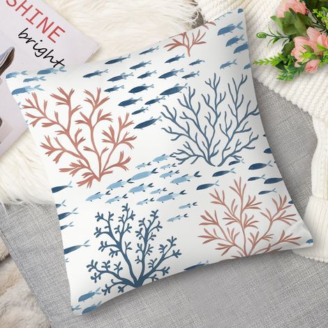 Housse de coussin phare vintage, côtier (1/5)