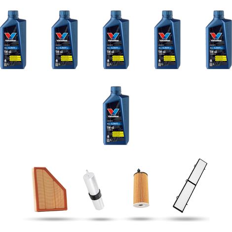 Kit tagliando 4 FILTRI e 6L OLIO compatibile con Bmw x1 (E84) 20d 120kw dal 2010 (1/5)