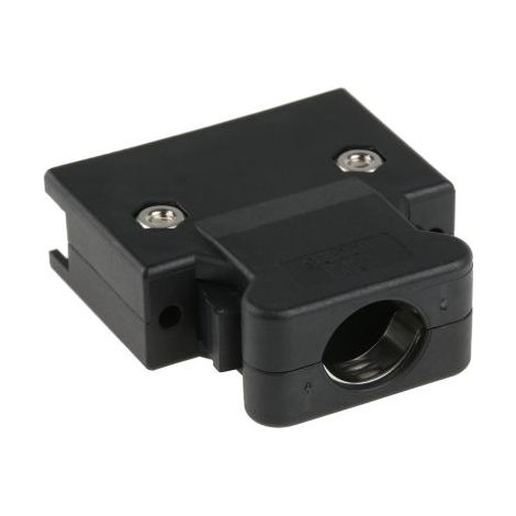 Capot Sub-D 3M série 103, 26 contacts, en PBT boîtier D  avec Serre-câble ( Prix pour 1 )