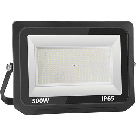 Projecteur LED extérieur 500 W 50000 lm super lumineux 3000 K blanc chaud Projecteur extérieur étanche IP65 pour terrain de sport, garage, jardin, arrière-cour