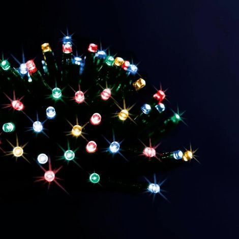 Paris Prix - Guirlande Lumineuse Extérieur solaire 20m Multicolore