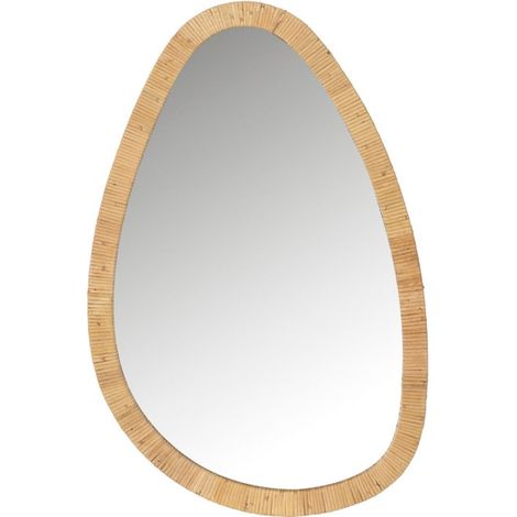 Miroir Mural Design "Dusty" 70cm Naturel (1/4)