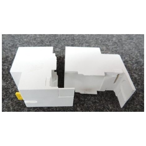 Schneider Electric – Jeu de 2 cache bornes pour disjoncteurs C120 / C60 – Support tableau électrique – 18526