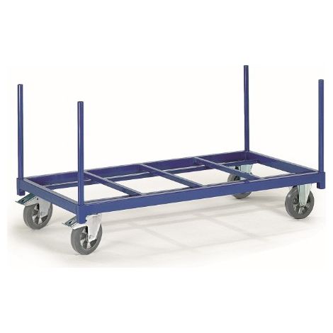 Rollcart Schwerer Rungenwagen offen mit Boden aus Stahlrohr 1300x800mm