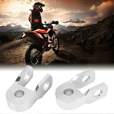 rallonges universelles pour amortisseurs de moto arrière, argentées, sans vis (1/5)