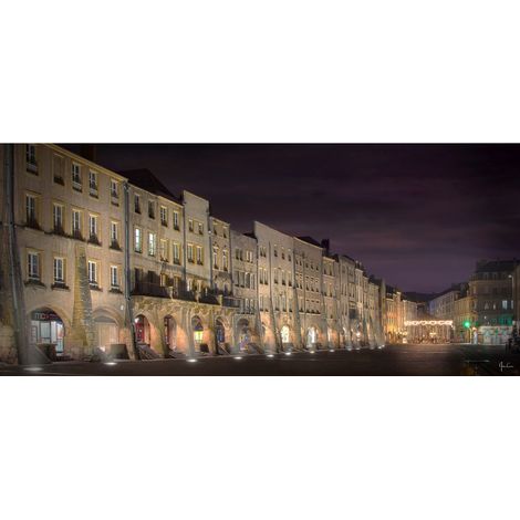 Tableau sur toile place Saint-Louis Metz 30x97 cm - Impression sur Toile Murale Décorative - Image imprimée en HD sur Toile - Toile sur Châssis en Bois FSC - Fabriqué en France (1/5)