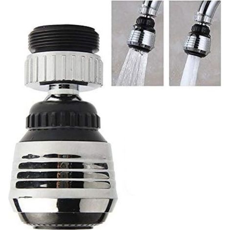 Filtre aérateur pour robinet de cuisine, bouchon de robinet rotatif à 360 degrés, adaptateur de filtre rotatif (1/5)