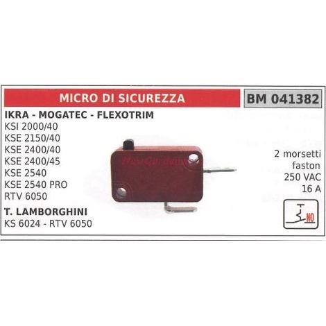 Microinterruptor de seguridad IKRA KSI 2000/40 KSE2400/40 45 2540 041382