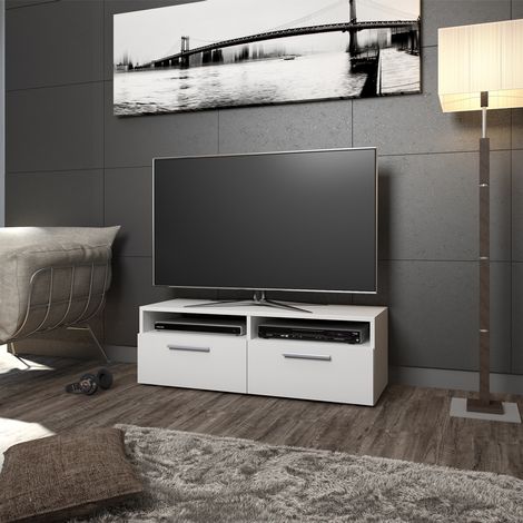 Mueble bajo para TV Diego, Blanco, 95 x 38 cm, Vicco
