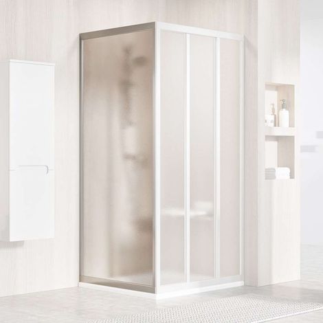 Ravak Supernova - Parete doccia APSS-90, 87-91 cm, satinato/vetro Grape 94070UR2ZG (1/4)