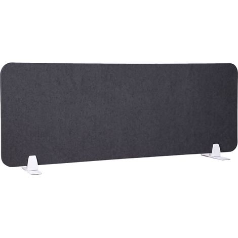 Pannello Fonoassorbente da Banco 120x45 cm Coppia di Piedini con Base D'Appoggio Finitura Antracite (1/4)