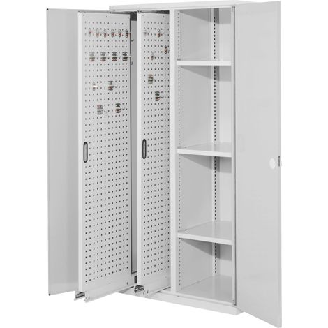 Kappes ®RasterPlan Vertikalschränke 1950x1000x600mm Modell 80 Doppelwandtüren lichtgrau