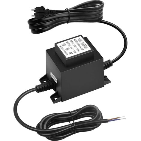 Transformateur 24 V AC/AC 50 W, transformateur d'alimentation extérieur enfichable IP68, transformateur 220 V 24 V avec prise, alimentation LED pour éclairage LED et pompe de bassin (1/5)