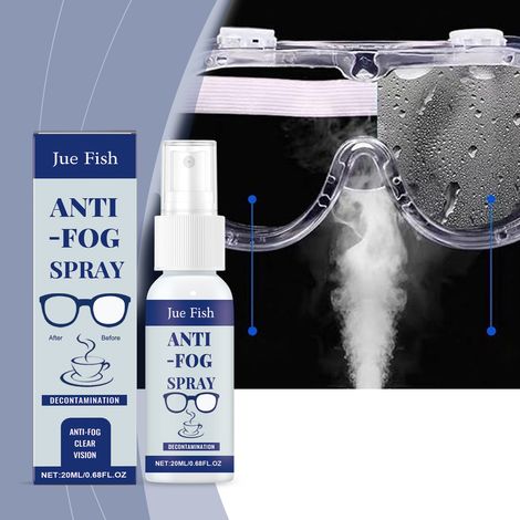 Anti-fog spray goggles - Cleans lenses, prevents fogging, clears vision, waterproof, portable - 20ml