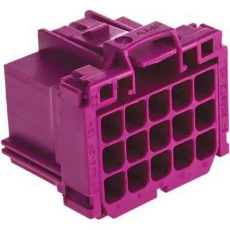 Connettore MCP 2.8K maschio porta femmina 15 vie Viola