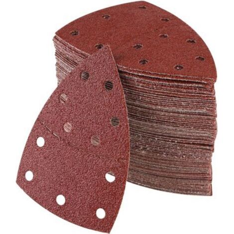 Set of 60 Sanding Sheets for Sanders, 105 mm x 152 mm, Grits P40/60/80/120/180/240, Sanding Pad, Suitable for Sanding Stainless Steel and Wood (1/5)